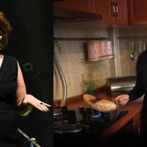 Usta şarkıcı Nazan &Ouml;ncel ekmeği kızartarak dezenfekte etti! 