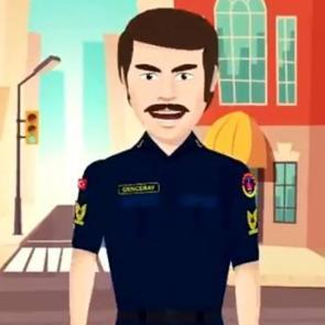 Jandarma, Orhan Gencebay animasyonlu "Ya evde yoksan" videosu paylaştı