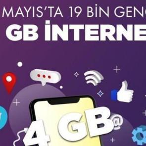 19 Mayıs&rsquo;ta 19 bin gence &uuml;cretsiz internet