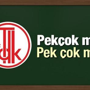 TDK S&ouml;zl&uuml;ğ&uuml;ne g&ouml;re pek&ccedil;ok nasıl yazılır? Pek &ccedil;ok mu pek&ccedil;ok mu?