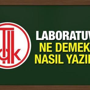 Laboratuvar nasıl yazılır? TDK'nın s&ouml;zl&uuml;ğ&uuml;ne g&ouml;re laboratuvar ne demek? Doğru yazılışı...