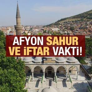 Afyon İmsakiye 2021: Diyanet Afyon sahur saatleri ve iftar vakti