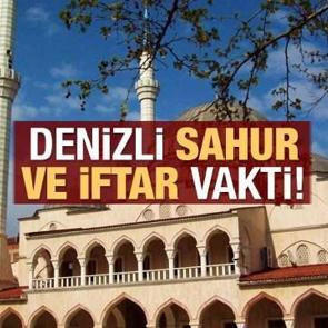 Denizli İmsakiye 2021: Diyanet Denizlisahur saatleri ve iftar vakti