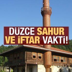 D&uuml;zce  İmsakiye 2021: Diyanet D&uuml;zce sahur saatleri ve iftar vakti