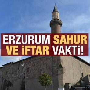 Erzurum İmsakiye 2021: Diyanet Erzurum sahur saatleri ve iftar vakti