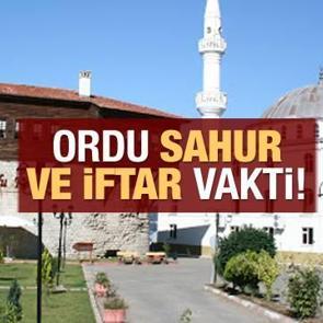 Ordu İmsakiye 2021 Diyanet Ordu sahur yaptım saatleri ve iftar vakti
