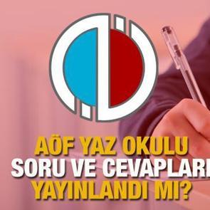 A&Ouml;F yaz okulu sınavı soruları ve cevapları yayınlandı mı? 