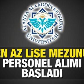 Alaaddin Keykubat &Uuml;niversitesi KPSS 60 puan ile personel alımı! Başvuru i&ccedil;i son 2 g&uuml;n...