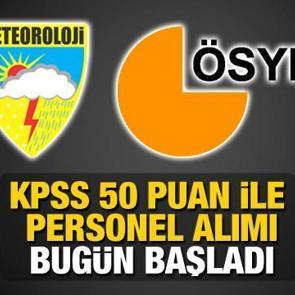 Meteoroloji Genel M&uuml;d&uuml;rl&uuml;ğ&uuml; 50 KPSS puanı ile personel alımı! Başvuru i&ccedil;in yarın son g&uuml;n