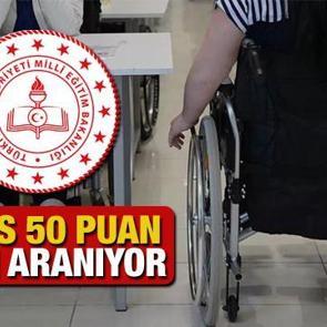 MEB KPSS 50 puan ile 750 engelli &ouml;ğretmen alımı! Başvuru i&ccedil;in bug&uuml;n son g&uuml;n
