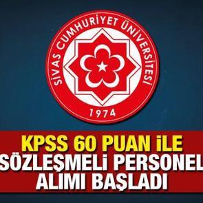 KPSS 60 puan ile s&ouml;zleşmeli personel alımı yapılacak! Başvuru şartları ve boş kadrolar