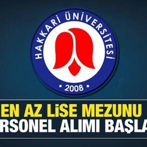 Hakkari &Uuml;niversitesi en az lise mezunu personel alımı devam ediyor! Başvuru ne zaman bitiyor?