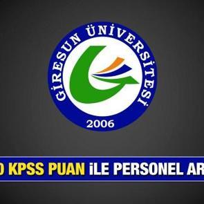 Giresun &uuml;niversitesi en az lise mezunu personel arıyor! Başvuru i&ccedil;in bug&uuml;n son...