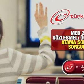 S&ouml;zleşmeli &Ouml;ğretmenlik Atama Sonu&ccedil;ları a&ccedil;ıklandı! 2022 MEB atama sonucu başvuru ekranı (E-Devlet)