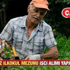 &Ccedil;AYKUR İŞKUR &uuml;zerinden en az ilkokul mezunu 630 iş&ccedil;i alım ilanı! Başvuru i&ccedil;in bug&uuml;n son...