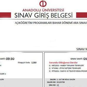 A&Ouml;F sınav giriş belgesi a&ccedil;ıklandı mı? Anadolu &Uuml;niversitesi sınav yerleri nasıl &ouml;ğrenilir?
