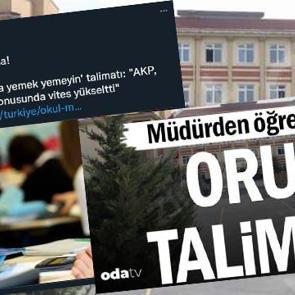 Oruçluya saygıyı bile hazmedemediler... ODA TV ve Cumhuriyet'ten skandal manşetler
