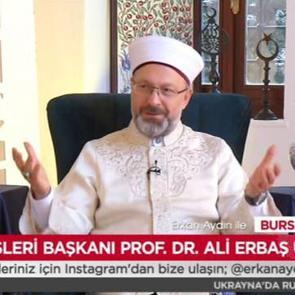 Diyanet İşleri Başkanı Erbaş umre müjdesini Ülke TV'den verdi