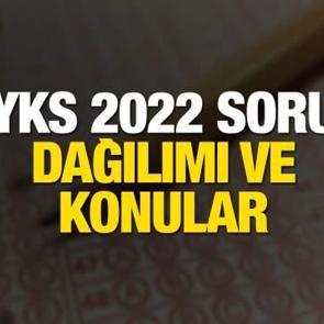 YKS 2022 soru dağılımı ve konular! TY, AYT ve YDT...