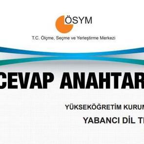 YDT cevap anahtarı 2022! &Ouml;SYM YKS 2022 Yabancı Dil Testi soru kitap&ccedil;ığı 