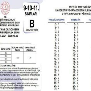 Bursluluk sınavı soruları ve cevapları: MEB 2022 İOKBS cevap anahtarını meb.gov.tr...