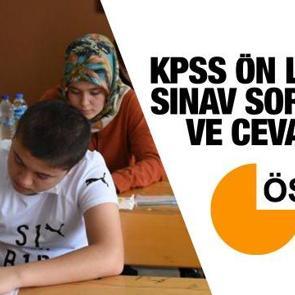 KPSS &Ouml;n Lisans soru ve cevapları yayınlandı | &Ouml;SYM 2022 KPSS &ouml;n lisans sınavı soru ve cevap anahtarı