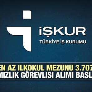 İŞKUR &uuml;zerinden en az ilkokul mezunu 3.707 temizlik g&ouml;revlisi alımı! (İŞKUR İŞ İLANLARI 2022)