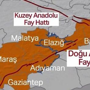 Doğu Anadolu fay hattında olan depremler! Doğu Anadolu fay hattı &uuml;zerinde oluşan depremler