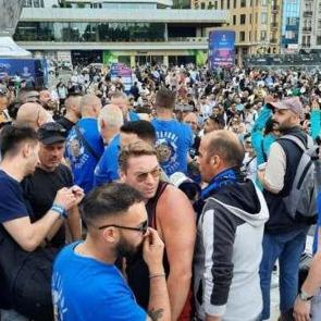 Taksim'de Şampiyonlar Ligi coşkusu