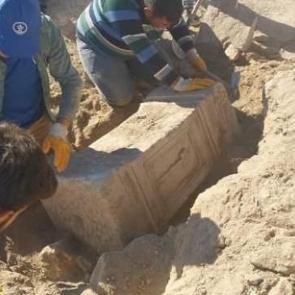 Konya'da 800 yıllık sunak bulundu