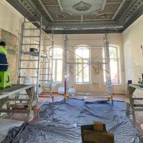 Yıldız Sarayı'nda 19. yüzyıla ait tezyinat ve çizimler ortaya çıkarıldı