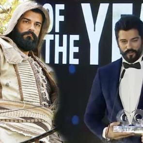 Kuruluş Osman'ın başrol&uuml; Burak &Ouml;z&ccedil;ivit kendine yakışanı yaptı! Altın Kelebek'te susanlara benzemedi