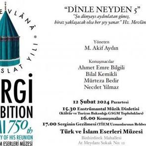 T&uuml;rk ve İslam Eserleri M&uuml;zesi'nde "Dinle Neyden 5" programı d&uuml;zenlenecek