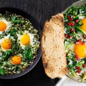 10 dakikada hazır demir ve protein bombası! Yumurtalı ıspanak tarifi, nasıl yapılır?
