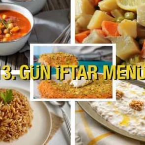 İftar menüleri 2024: 13. Gün İftar Menüsü