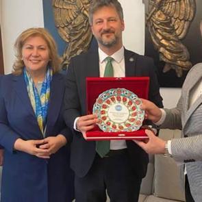 Türk Dünyası Arabulucular Birliği'nden Türkiye dostu Viktor Matis'e ziyaret