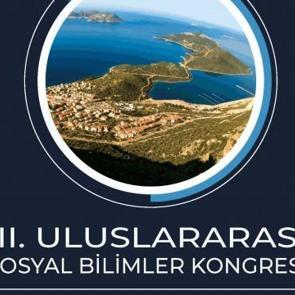 3. Uluslararası Sosyal Bilimler Kongresi Kaş'ta düzenlenecek
