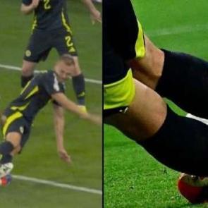 İlkay G&uuml;ndoğan'a acımasız faul!