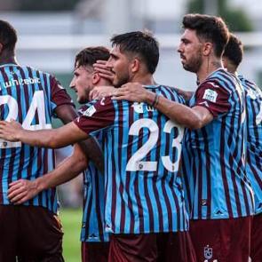 Trabzonspor'dan &uuml;&ccedil; goll&uuml; prova!