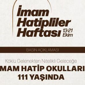 İmam hatip okulları 111 yaşında!