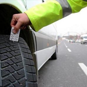 Ticari ara&ccedil;lara kış lastiği denetimi başladı