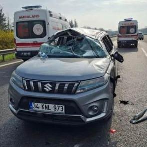 Bayram trafiğinde kaza: 6 yaralı