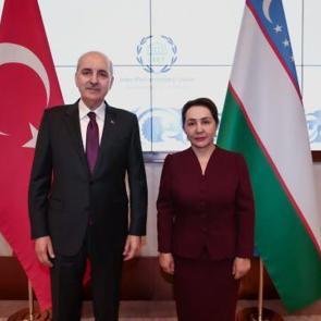 Kurtulmuş, Özbekistan Ali Meclisi Senato Başkanı Narbayeva ile görüştü