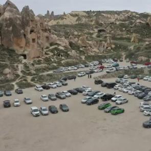 Kapadokya bayramda da turistlerin g&ouml;zdesi!
