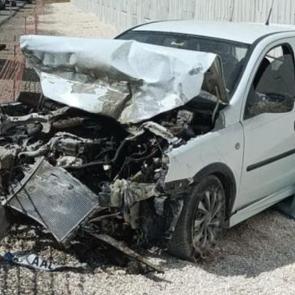 Kazada savrulan kamyonet, istinat duvarına çarptı; 1 ölü, 3 yaralı