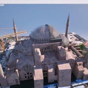 Ayasofya'nın ana kubbesinde tarihinin en geniş ve en kapsamlı restorasyonu başlıyor