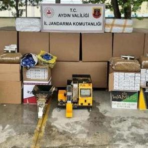 Jandarma ekipleri 685 bin makaron ele geçirildi