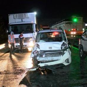 Arnavutköy'de tır zincirleme kazaya neden oldu: 6 yaralı