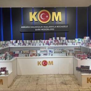 Ankara'da 3 bin kaçak elektronik sigara ele geçirildi