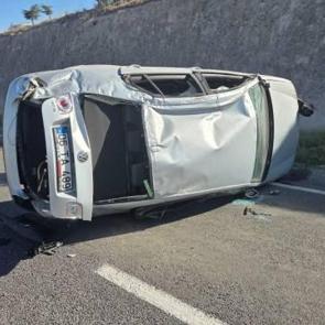 Nevşehir’de otomobil devrildi; anne öldü, kızı yaralı